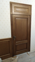 шпонированная дверь Спарта 02 ДГ с фрамугой - arealdv.ru - Екатеринбург